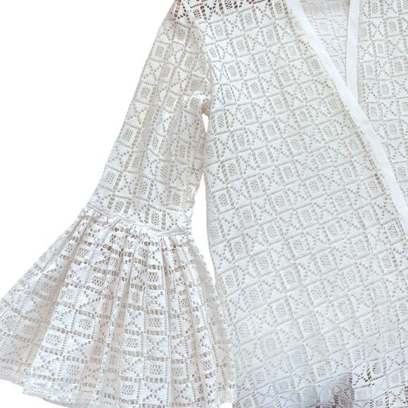 Vintage 1960’s Cole Of California Crochet Lace Swim Coverup - Picture 4 of 9